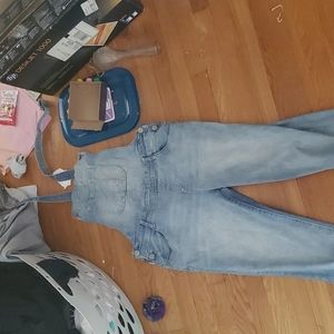 Wallflower stretch denim overalls